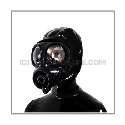 Deluxe gasmask-zipper-hood HR-S10 with drinking connector - model S10 - FM12
